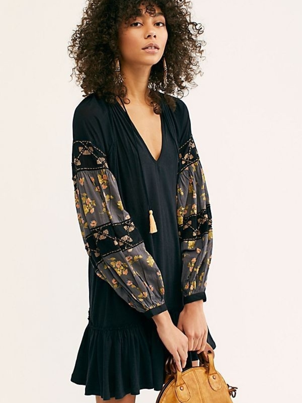 Free People Black Mini Dress